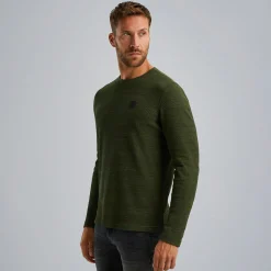 PME Legend T-shirt Met Lange Mouwen Groen Outlet