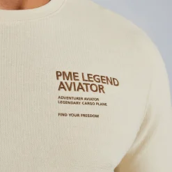 PME Legend T-shirt Met Lange Mouwen Beige Clearance