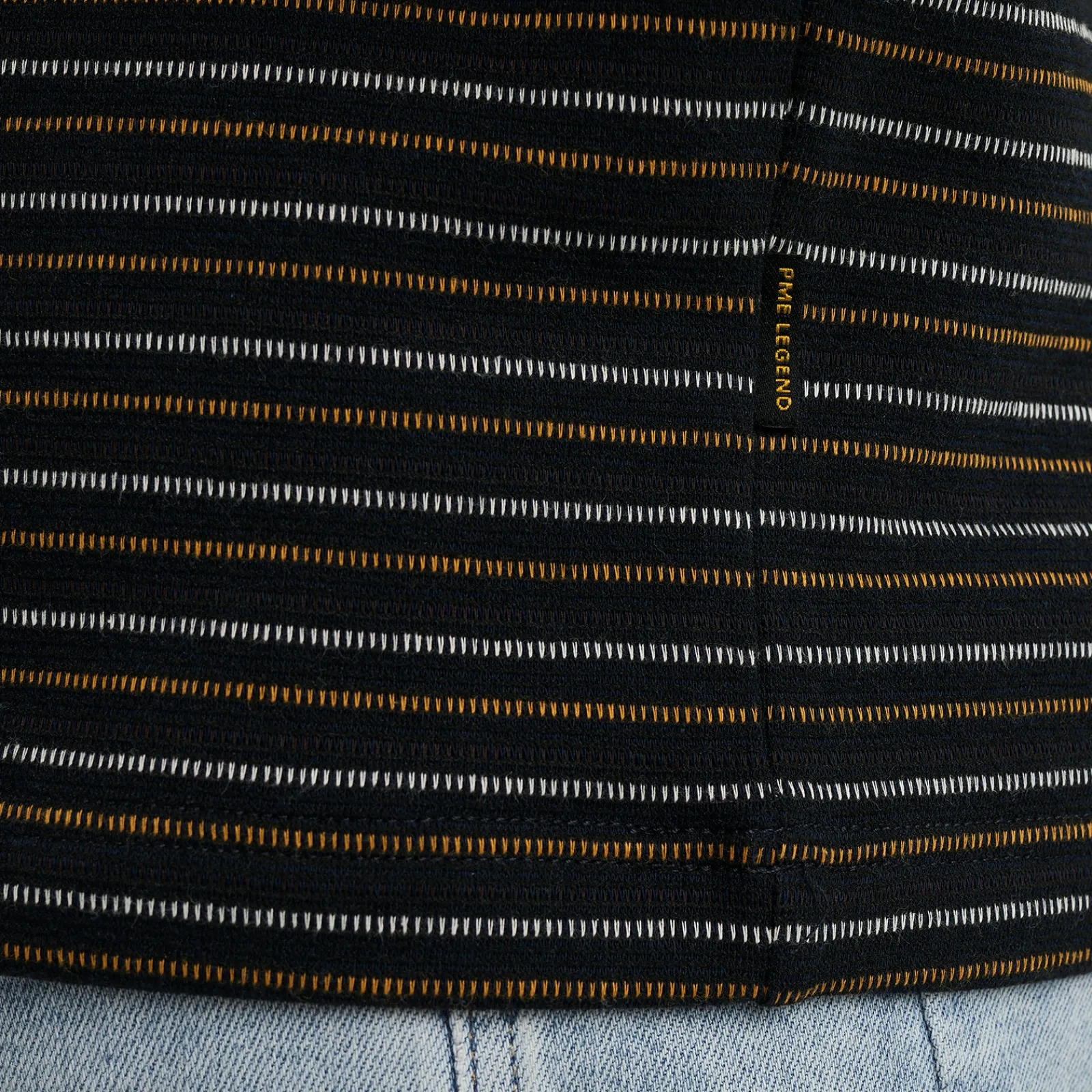 PME Legend T-shirt Met Streeppatroon Blauw Shop