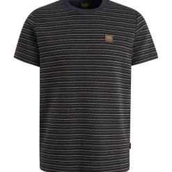 PME Legend T-shirt Met Streeppatroon Blauw Shop