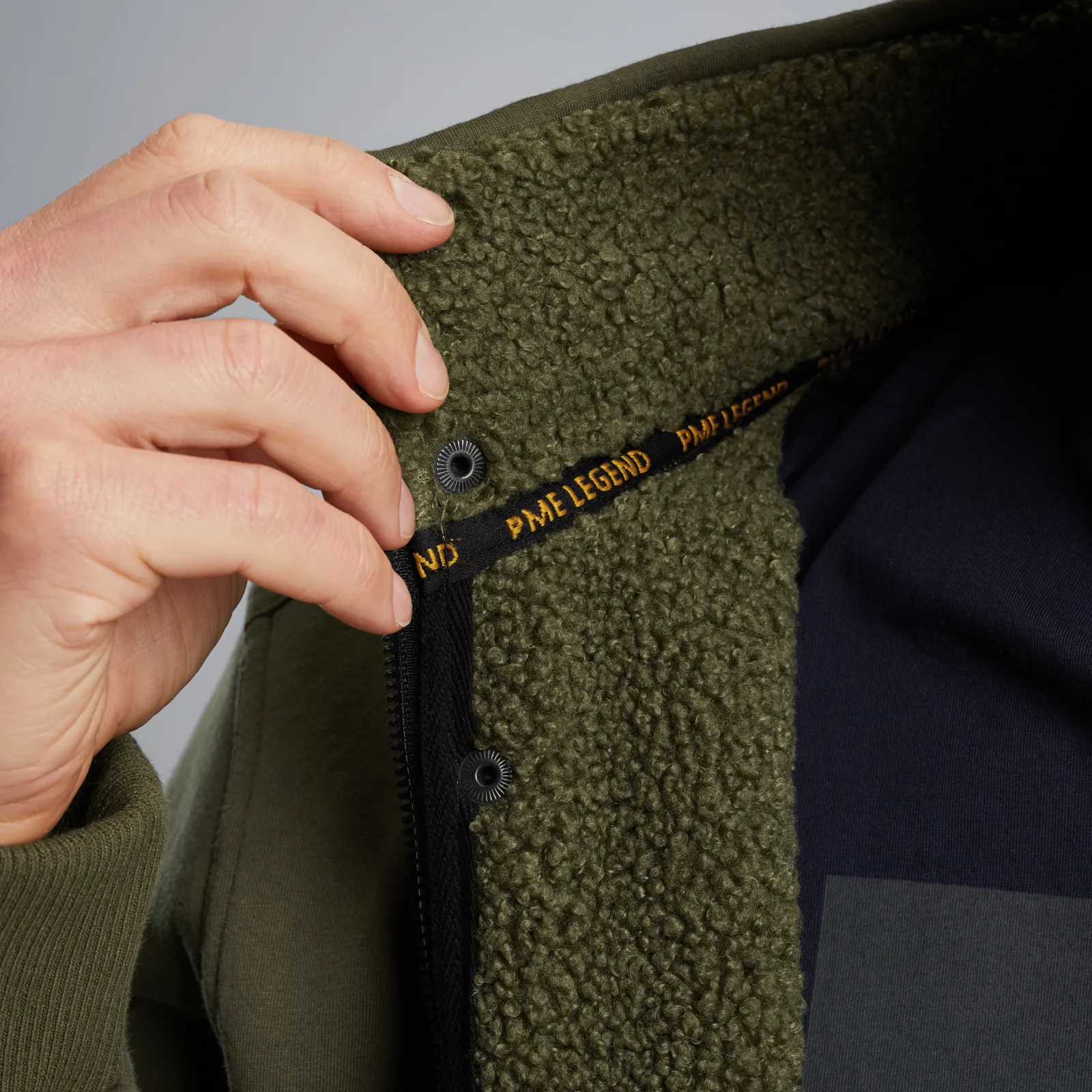 PME Legend Vest Van Teddystof Groen Clearance